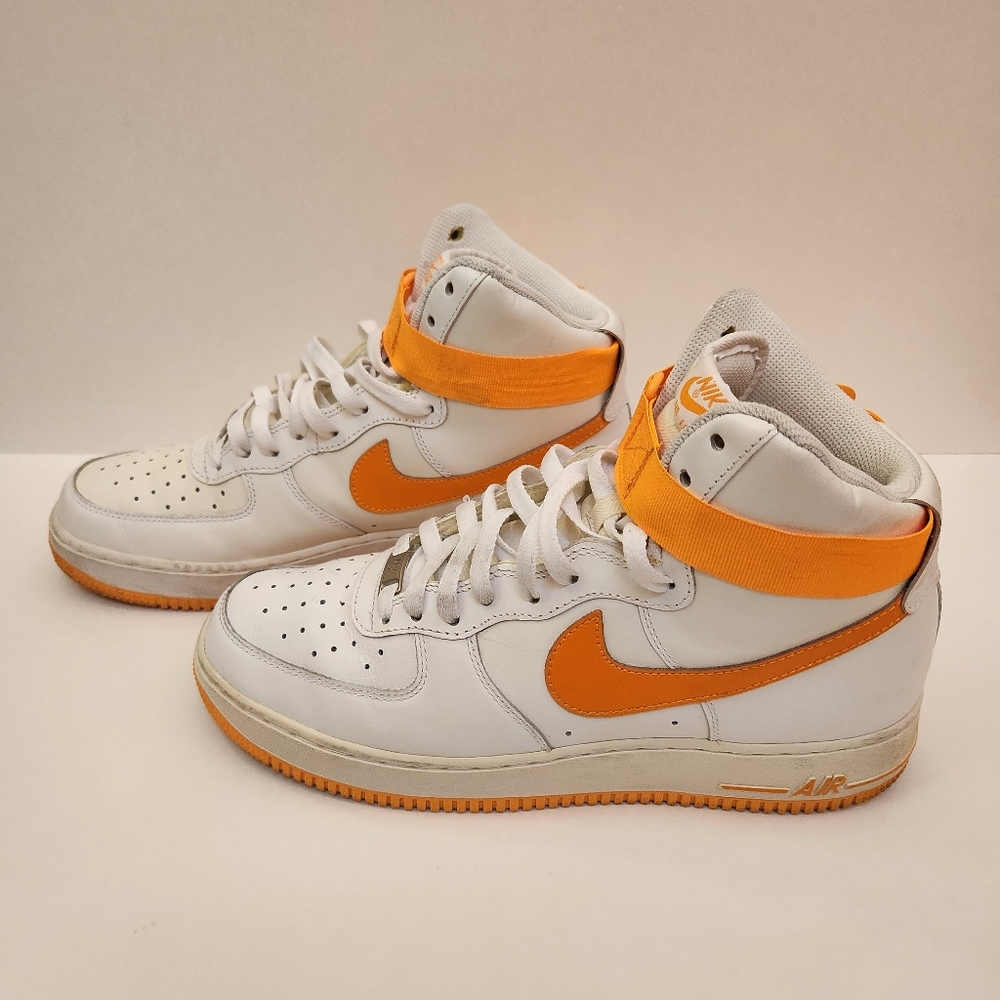 Nike Air Force 1 High White Vivid Orange